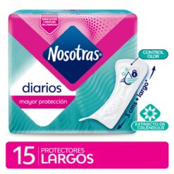 NOSOTRAS PROTECTORES DIARIOS LARGOS x15 un