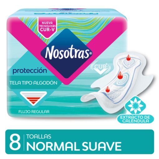 TOALLITAS NOSOTRAS NORMAL SUAVE  X8