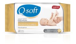 QSOFT PREMIUM TOALLAS HÚMEDAS OLEO CALCAREO X 40 UNIDADES