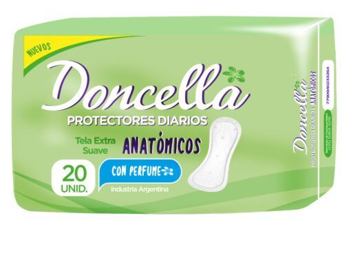 DONCELLA PROTECTOR DIARIO ANATÓMICO CON DESODORANTE X  20 UNIDADES