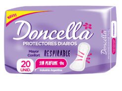 DONCELLA PROTECTOR DIARIO SIN DESODORANTE X 20 UNIDADES