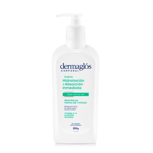 DERMAGLOS HIDRATACION + ABS INMEDIATA CREMA X 300 GR
