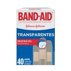 BAND AID APÓSITO TRANSPARENTE X 40 UNIDADES
