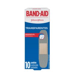 BAND AID APÓSITO TRANSPARENTE X 10 UNIDADES