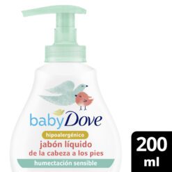 DOVE BABY JABÓN LÍQUIDO HUMECTACIÓN SENSIBLE X 200 ML