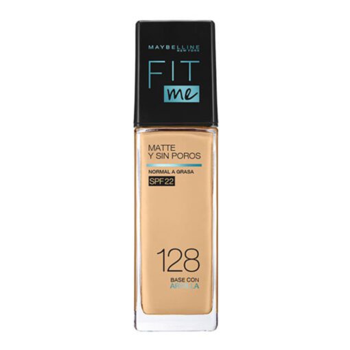 MAYBELLINE BASE FIT ME MATTE+PORELESS 128 WARM NUDE