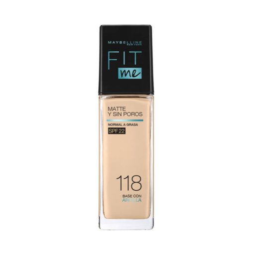 MAYBELLINE BASE FIT ME MATTE+PORELESS 118 LIGHT BEIGE