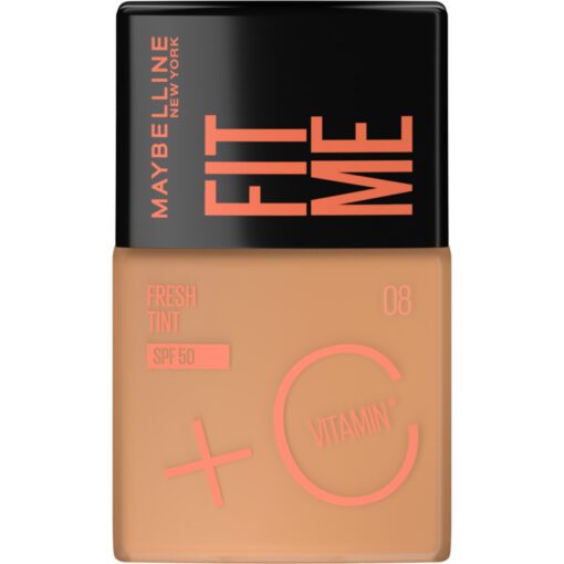 MAYBELLINE FIT ME FRESH TINT BASE LÍQUIDA+ VIT C TONO 08