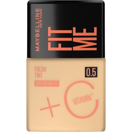 MAYBELLINE FIT ME FRESH TINT BASE LÍQUIDA+ VIT C TONO 0,5