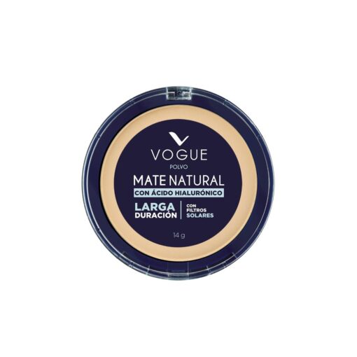 VOGUE POLVO COMPACTO MATE NATURAL TRIGUEÑO